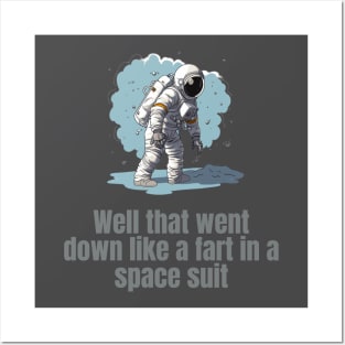 Astronaut Farting Joke Posters and Art